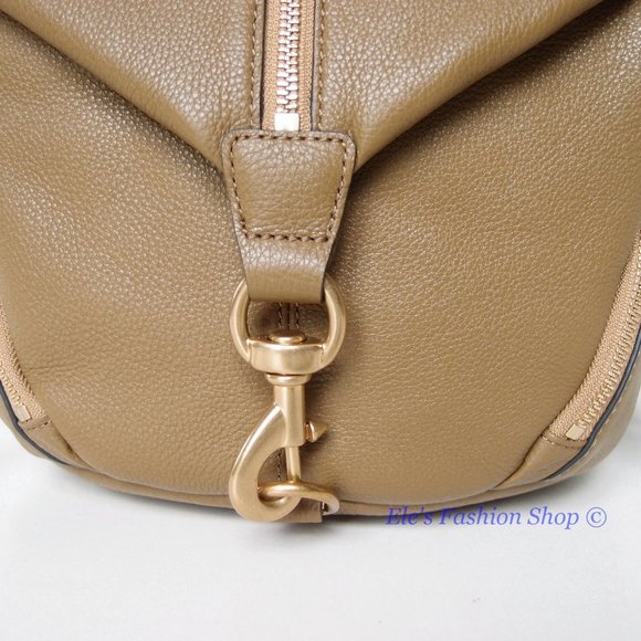 ❤️ NWT Rebecca Minkoff Julian Large Leather Backpack MILITARY Brown AUTHENTIC main image 10